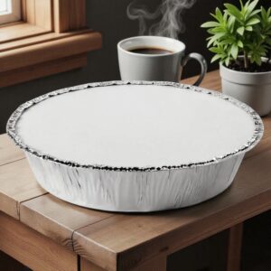 Foil Laminated Board Lid for 7" Round Aluminium Container - 500/Cs