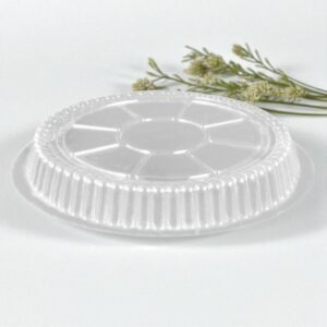 Dome Plastic Lid for 9" Round Foil / Aluminium Container - 500/Cs