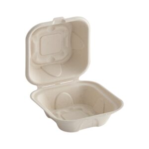 Biodegradable 6X6 Clamshell Container 500/CS