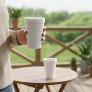Dart 16J16 16oz White Foam Cup - 1000CS