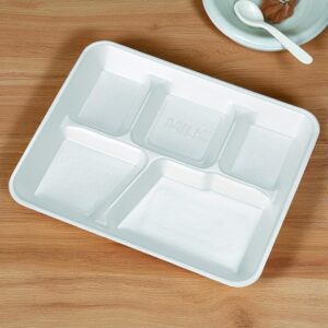 GENPAK 10500 FOAM 5 COMPARTMENT SERVING TRAY (500CT)