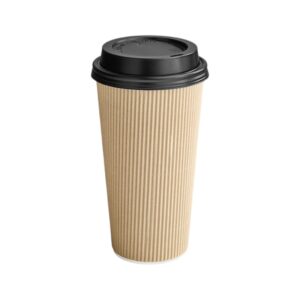 Paper Hot cup 20oz Ripple Kraft 500/Cs