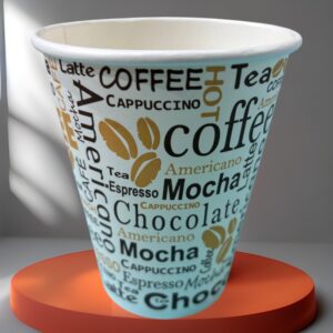 Paper Hot Cup Printed 12oz - 500/Cs