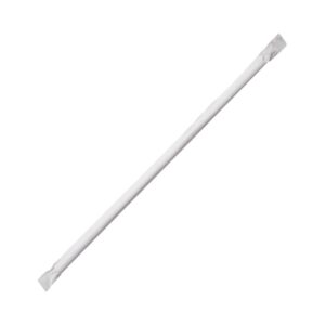SHANZO PAK - PAPER WRAPPED STRAW 10.25" TRANSLUCENT 2000/CS