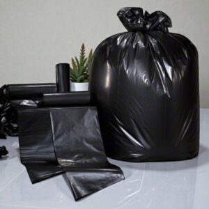 DAP TRASH BAG / CAN LINER HDPE BLACK 40 X 46 1.2 MILS 45 GALLONS 150/CS