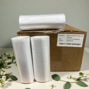 DAP TRASH BAG / CAN LINER HDPE CLEAR 24 X 24 (7-10 GALLONS) 1000/CS