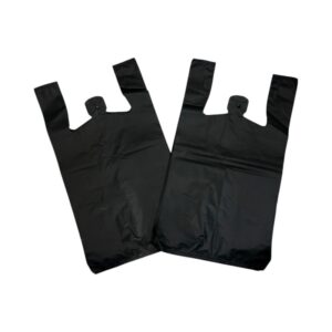 DAP LIQUOR BLACK T-SHIRT BAG HD 1/6 HEAVY DUTY (24M) - 500 PCS/CS