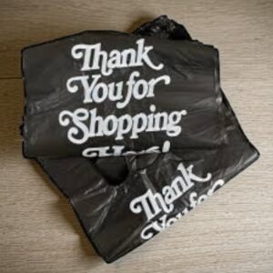 DAP THANK YOU BLACK T-SHIRT BAG HD 1/8 (14M) - 1000 PCS/CS