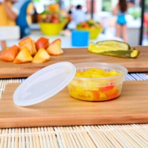 EMPRESS Heavy Duty Deli Containers 8oz Clear Combo Pack - 240/Cs