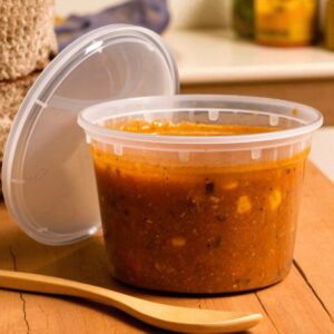 EMPRESS Heavy Duty Deli Containers 16oz Clear Combo Pack - 240/Cs