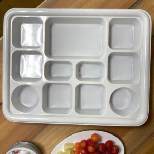 Mark Plastic Plates 11 Compartments 11CP Rectangle 200/Cs