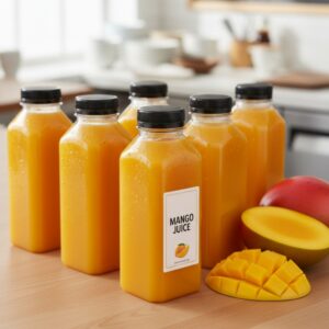 DAP PET 12oz Clear Sqaure Juice Bottles with Lids (120 CT)