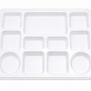 Mark Plastic Plates 11 Compartments 11CP Rectangle 250/Cs