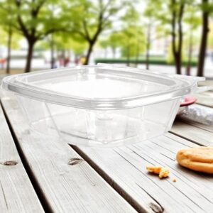 PET 8OZ CLEAR HINGED CONTAINER 200/CS