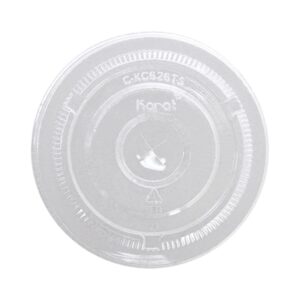 Flat Lids for 12OZ | 16OZ | 20OZ PET Cups 98mm Dia - 1000/Cs