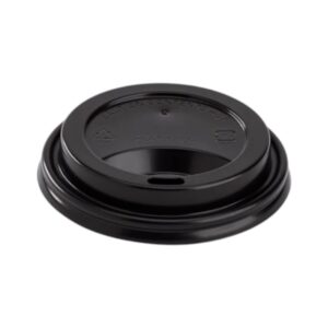 Sipper Lid Black for 8oz Paper Hot Cups 1000/Cs