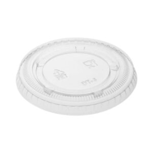 Jovials Lids for 3.25oz, 4oz, 5.5oz Clear Plastic Portion Cups - 2500/Cs