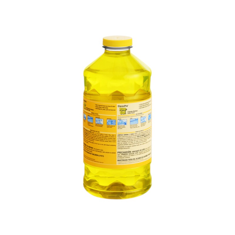 Pine-Sol® Lemon All Purpose Cleaner Deodorizer 80 OZ Multi Surface Screw Cap 3/Case
