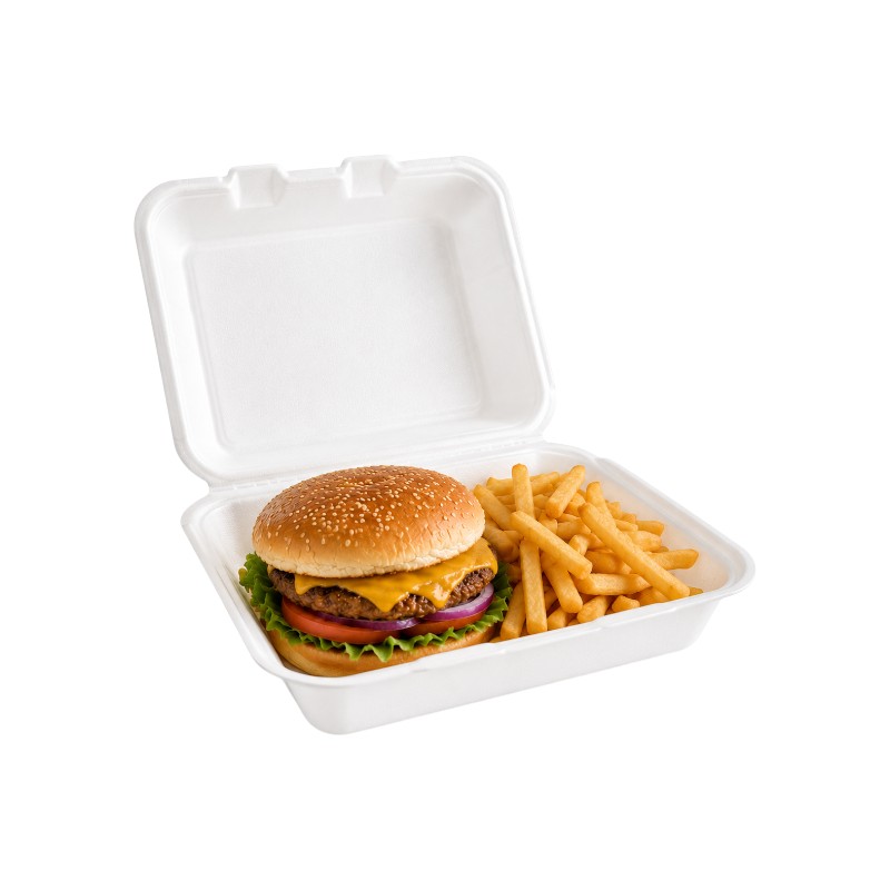 ECOPAX – 8 X 8 X 3 FOAM CONTAINER 1 COMP – 200/CS