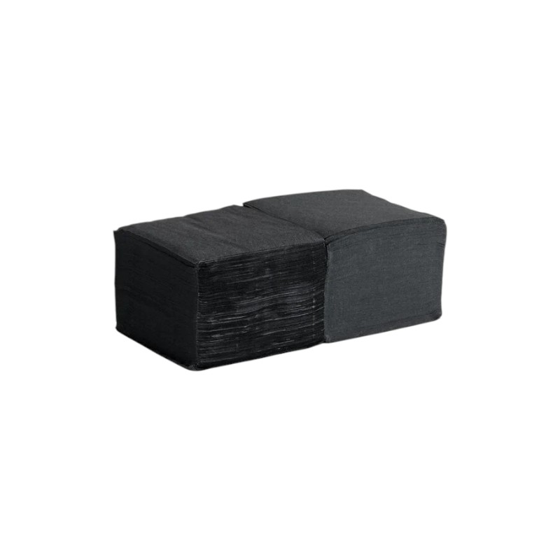 HQ Beverage Napkins 9X9 IN Black 2PLY 250/4 Packs – 1000/Case