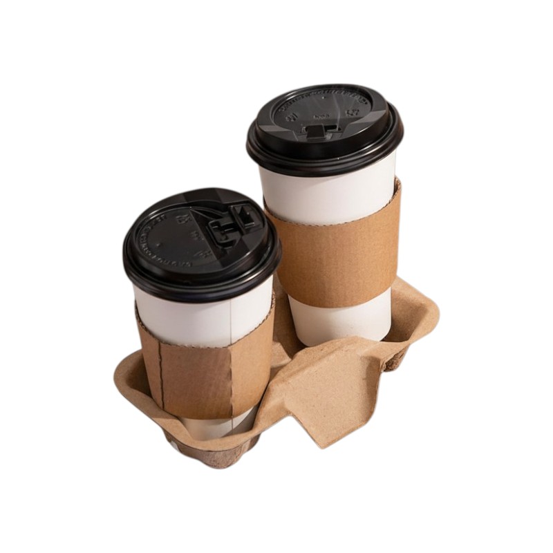Pulp Fiber Drink Carrier | 2 Cups Holder – 600/Case